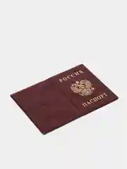 Багровый обложка на паспорт