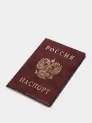 Багровый обложка на паспорт