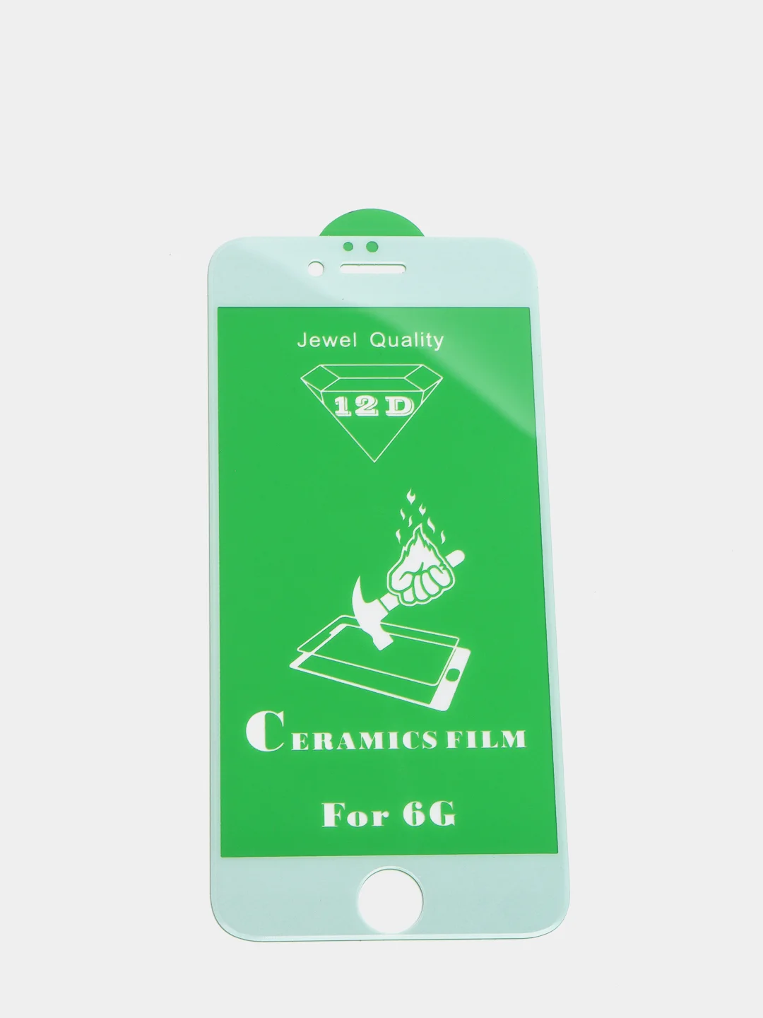 Белый защитное стекло Ceramics Film 12 D для iphone гибкое пластик 6 7 8 x xs xr max 11 pro