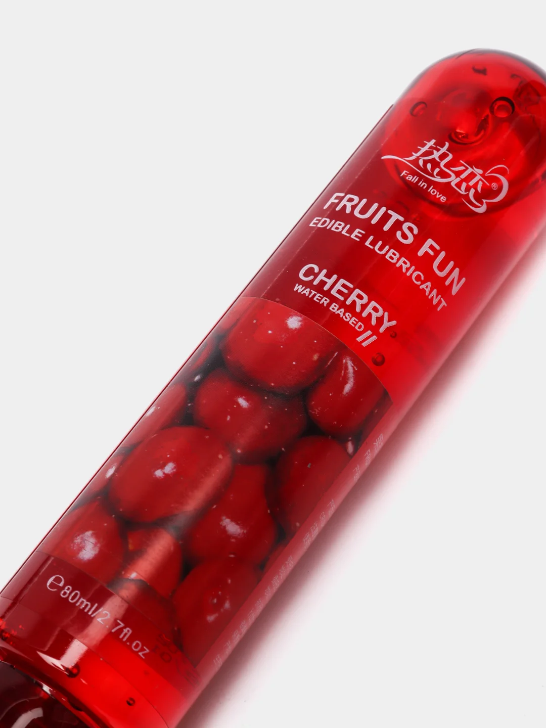 Вишнёвый съедобная гель-смазка Fruits Fun, на водной основе, для орального секса, 80 мл