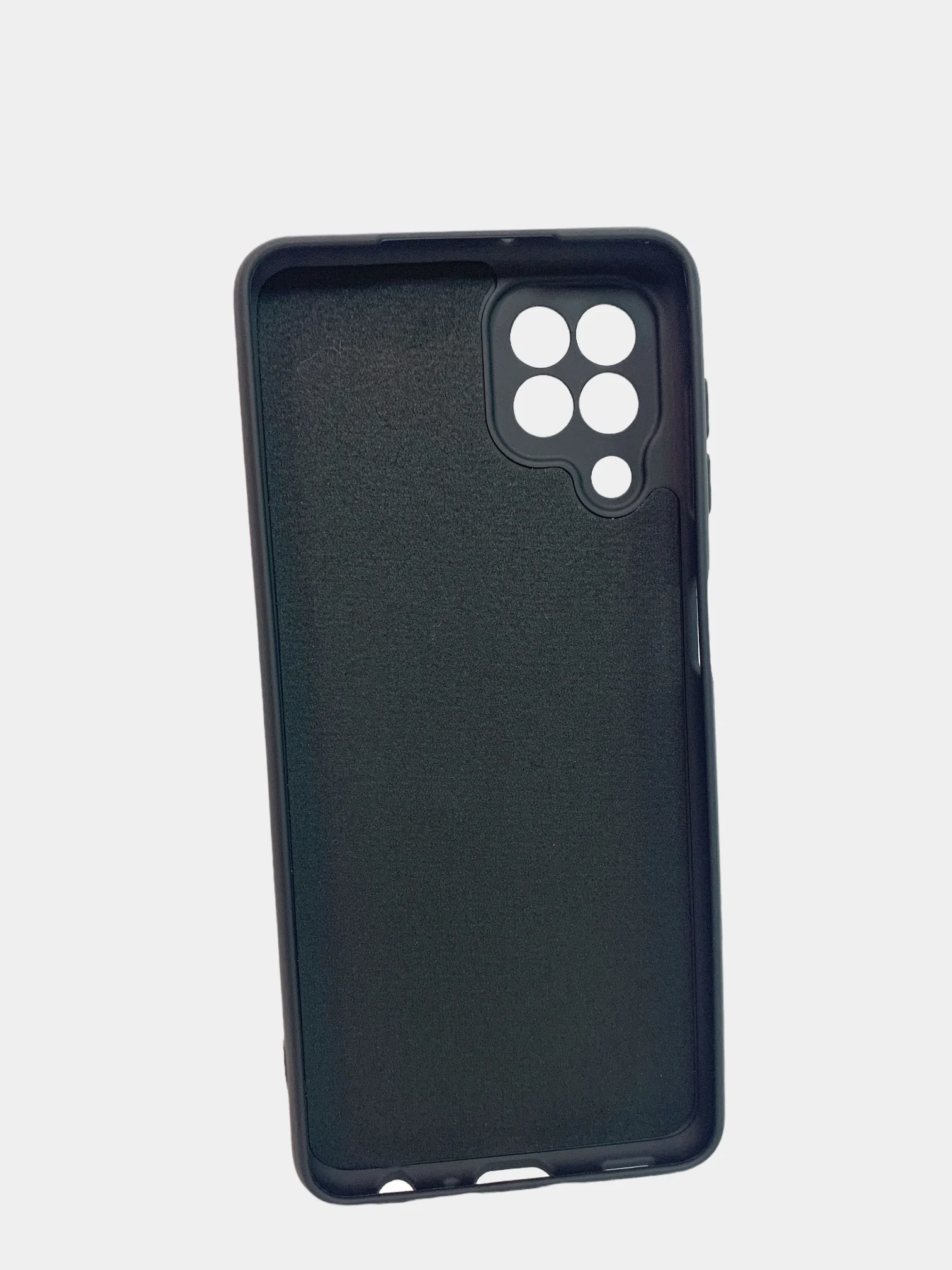 Зеленый чехол для Samsung A22, M32, M22, бархатный, с защитой камеры, силиконовый