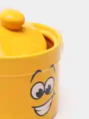 Банка для сыпучих продуктов + ложка "Smile" d=10 см. h=11 см. v=450 мл