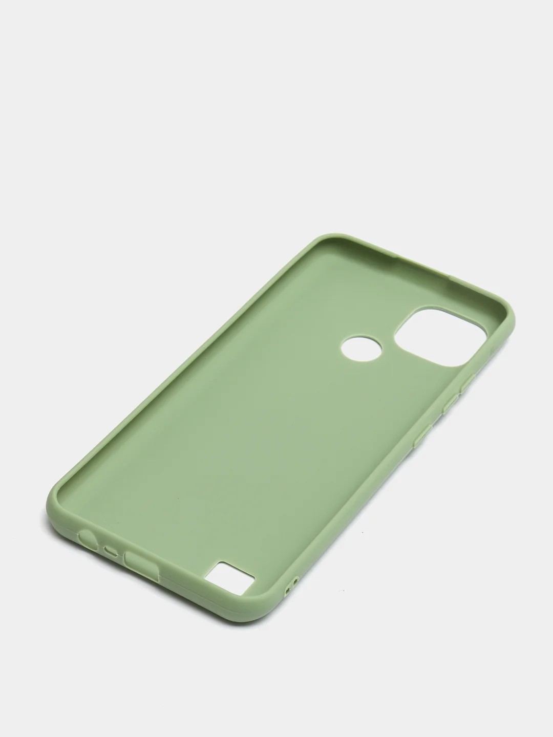 Мятный чехол силиконовый Realme C21 Реалми С21 цветной, матовый