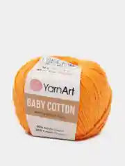 Оранжевый пряжа YarnArt Baby cotton, 50 г, 165 м, акрил и хлопок