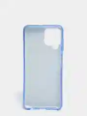 Синий чехол  для Samsung Galaxy A22 / M32/M22  силиконовый с блестками Противоударный чехол