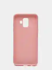 Коралловый меланж чехол Samsung Galaxy A6 (2018), Самсунг Галакси А6 2018, силиконовый цветной матовый