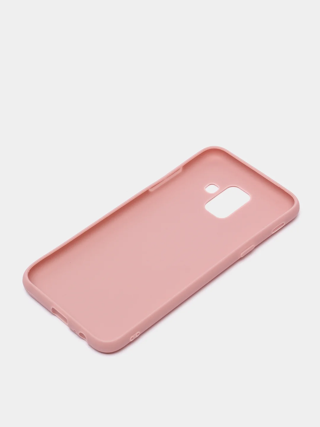 Коралловый меланж чехол Samsung Galaxy A6 (2018), Самсунг Галакси А6 2018, силиконовый цветной матовый