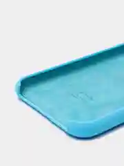 Голубой чехол Silicone Case для iPhone 11, с открытым низом
