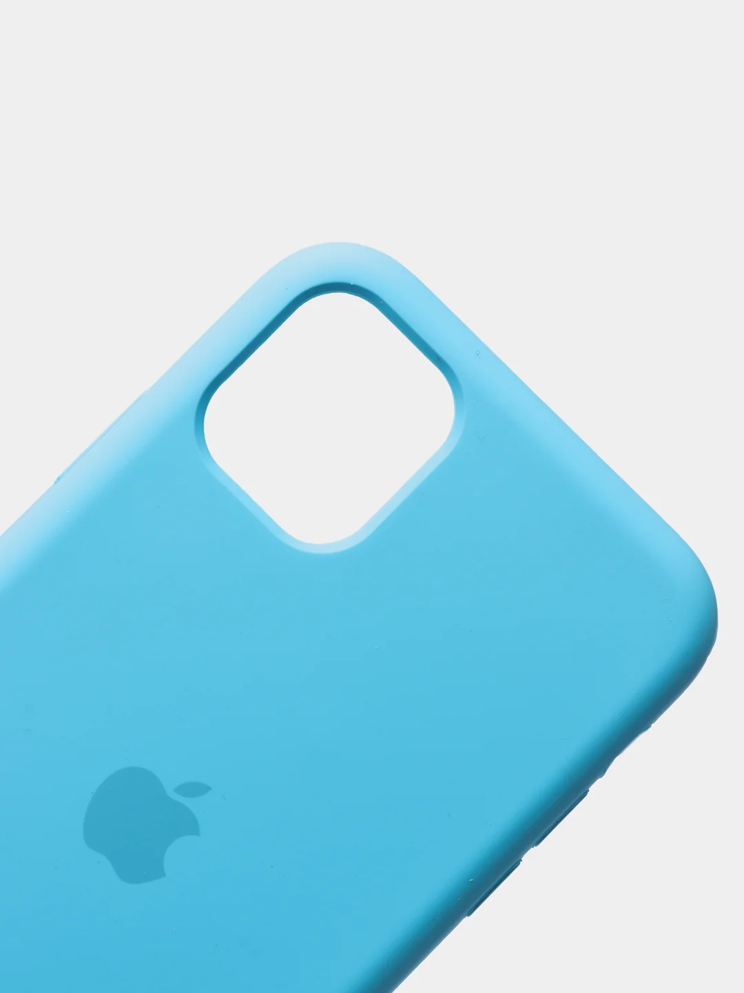 Голубой чехол Silicone Case для iPhone 11, с открытым низом