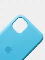 Голубой чехол Silicone Case для iPhone 11, с открытым низом