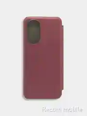 Багровый чехол книжка Honor 50, Huawei Nova 9 с функцией подставки