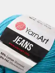 Тёмно-бирюзовый пряжа YarnArt Jeans Ярнарт Джинс