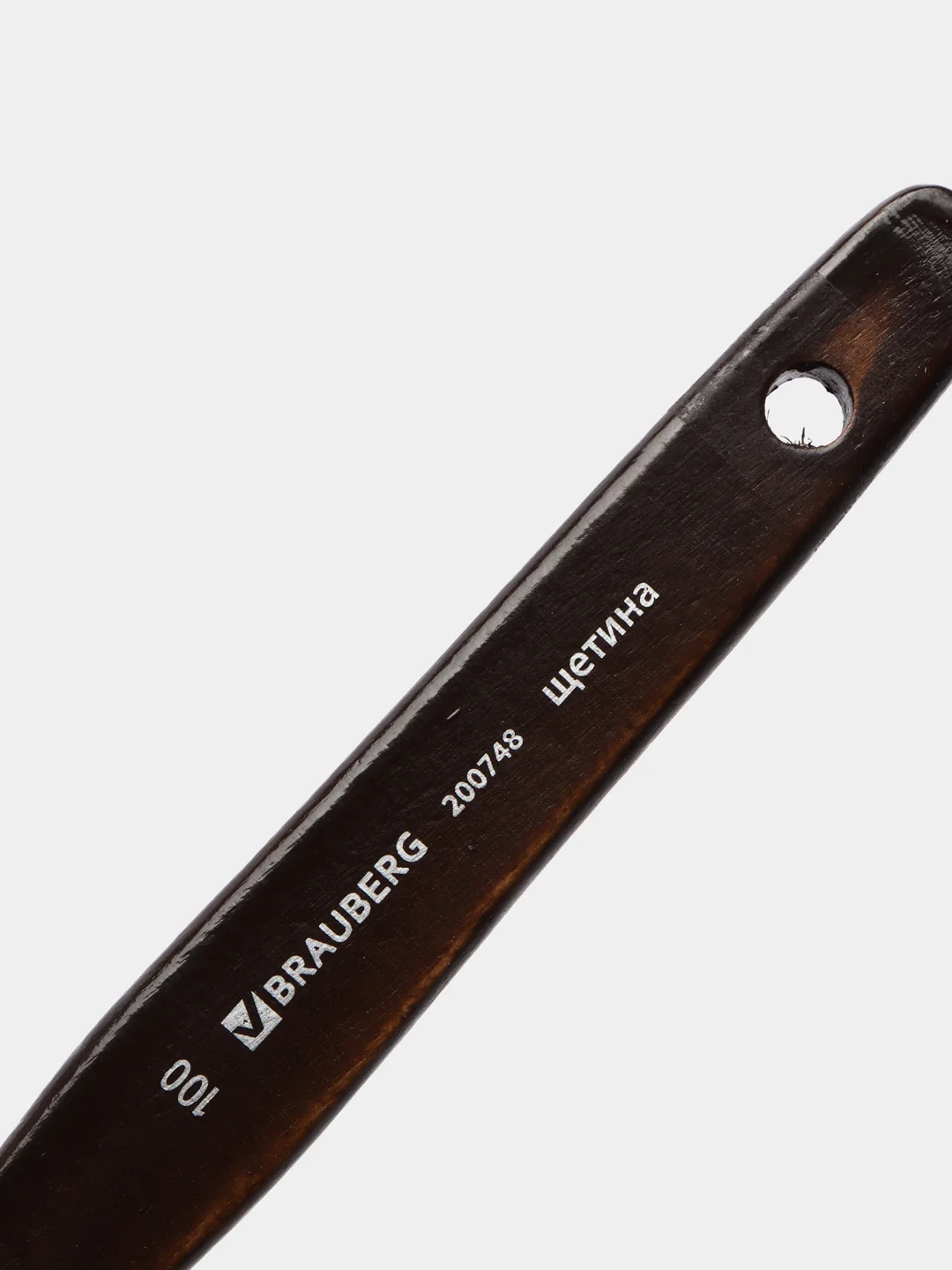 Кисть художественная профессиональная BRAUBERG ART "CLASSIC", щетина, флейц, № 100