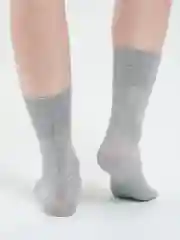 Серый высокие однотонные носки, унисекc