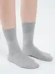 Серый высокие однотонные носки, унисекc
