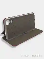 Багровый чехол книжка Samsung Galaxy A03 Core с функцией подставки