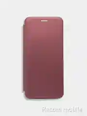 Багровый чехол книжка Samsung Galaxy A03 Core с функцией подставки