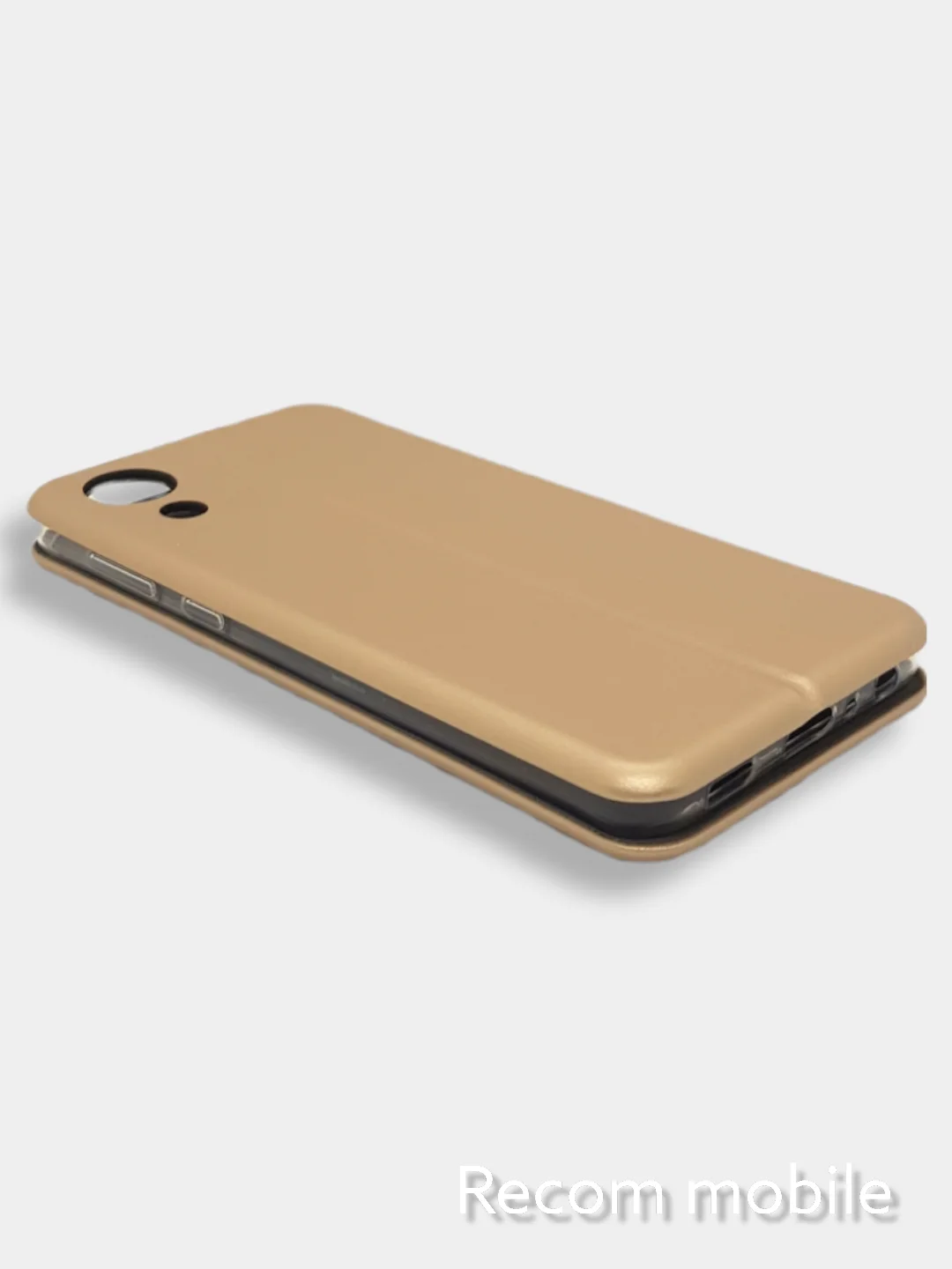 Золотой чехол книжка Samsung Galaxy A03 Core с функцией подставки