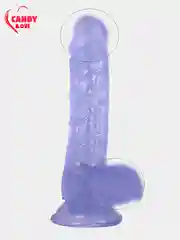Синий фаллоимитатор реалистичный