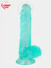 Бирюзовый фаллоимитатор реалистичный