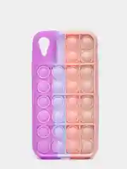 Розовый чехол iPhone 11, 12 / 12 Pro, XR антистресс Pop it поп ит попит popit