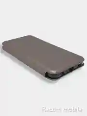 Серебряный чехол-книжка для Samsung Galaxy A03 (Самсунг А03)