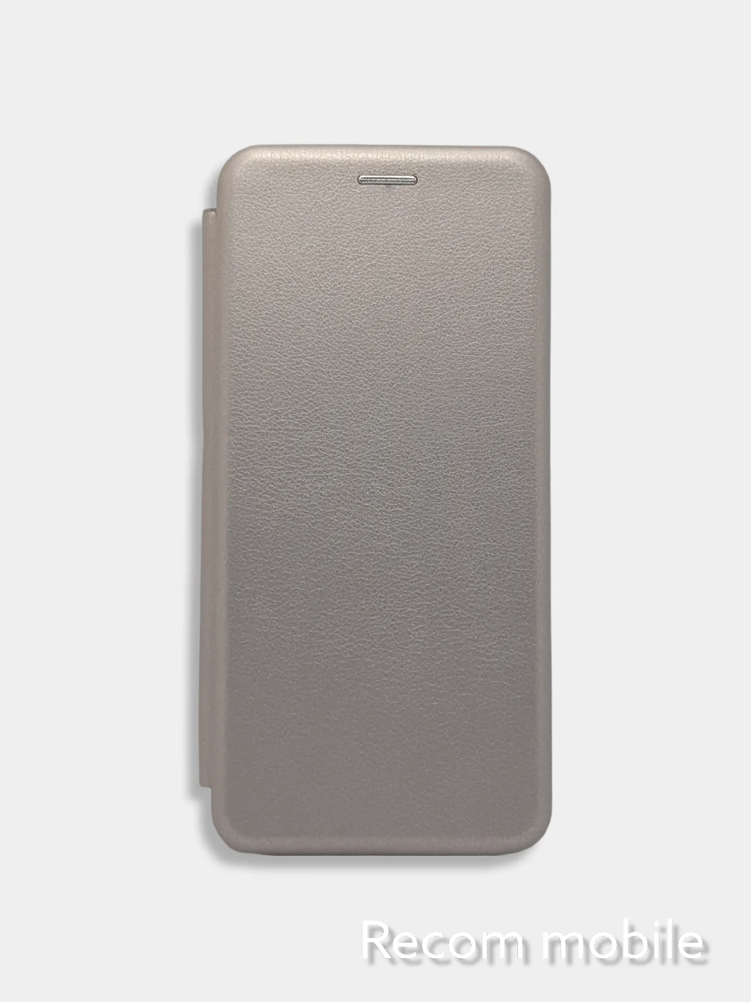 Серебряный чехол-книжка для Samsung Galaxy A03 (Самсунг А03)