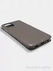 Серебряный чехол-книжка для Samsung Galaxy A03 (Самсунг А03)