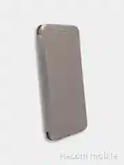Серебряный чехол-книжка для Samsung Galaxy A03 (Самсунг А03)
