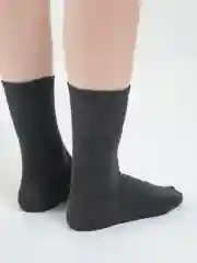 Угольный высокие однотонные носки, унисекc