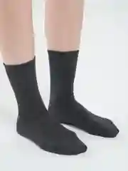 Угольный высокие однотонные носки, унисекc