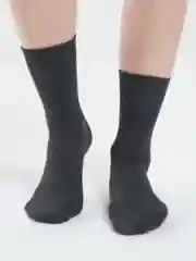 Угольный высокие однотонные носки, унисекc