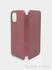 Багровый чехол-книжка для Samsung Galaxy A03 (Самсунг А03)