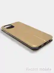 Золотой чехол-книжка для Samsung Galaxy A03 (Самсунг А03)