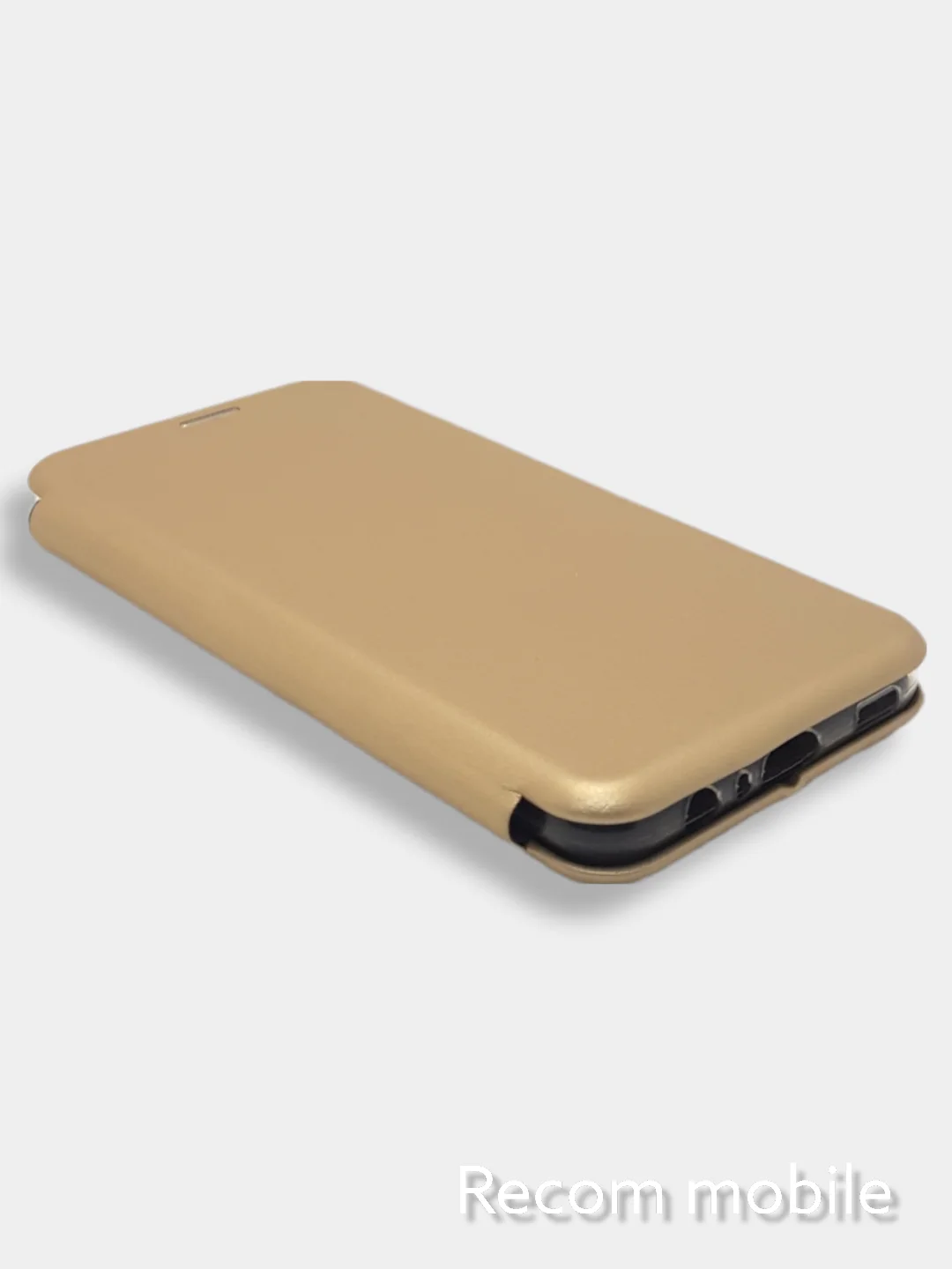Золотой чехол-книжка для Samsung Galaxy A03 (Самсунг А03)