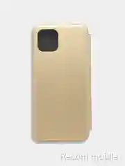 Золотой чехол-книжка для Samsung Galaxy A03 (Самсунг А03)