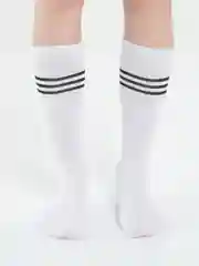 Белый гольфы до колена хлопковые, Elite