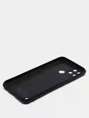 Темно-синий чехол REALME C21Y силиконовый, имитация кожи