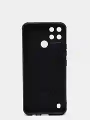 Темно-синий чехол REALME C21Y силиконовый, имитация кожи