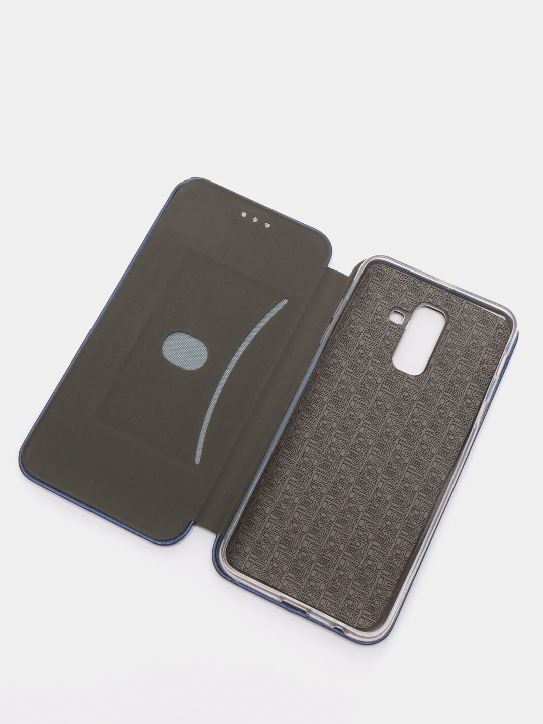 Синий чехол книжка Samsung Galaxy A6 Plus 2018 / J8 2018
