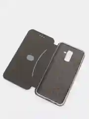 Синий чехол книжка Samsung Galaxy A6 Plus 2018 / J8 2018