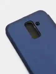 Синий чехол книжка Samsung Galaxy A6 Plus 2018 / J8 2018