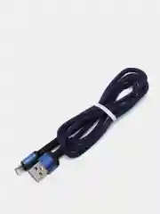Фиолетовый кабель зарядки Micro-USB, Type-C, 8PIN-lightning, с подсветкой