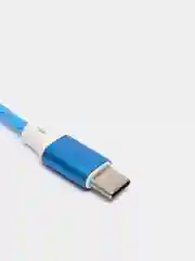 Синий кабель зарядки Micro-USB, Type-C, 8PIN-lightning, с подсветкой