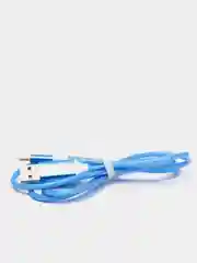 Синий кабель зарядки Micro-USB, Type-C, 8PIN-lightning, с подсветкой