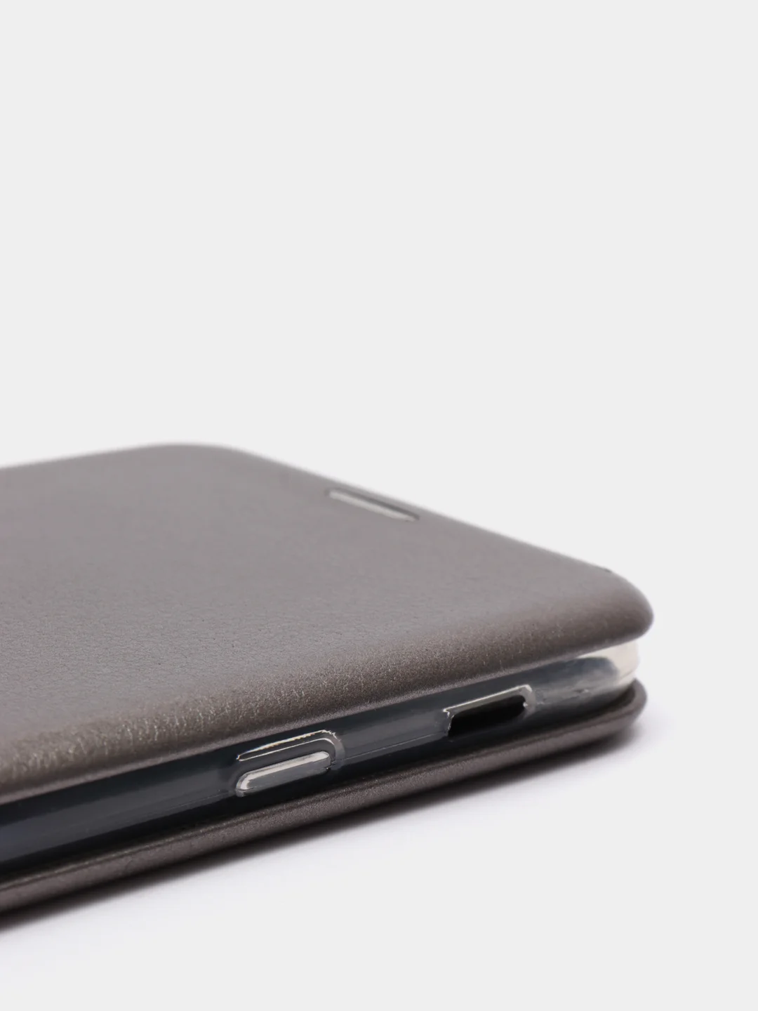 Серый чехол книжка Samsung Galaxy A6 Plus 2018 / J8 2018