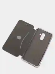 Серый чехол книжка Samsung Galaxy A6 Plus 2018 / J8 2018