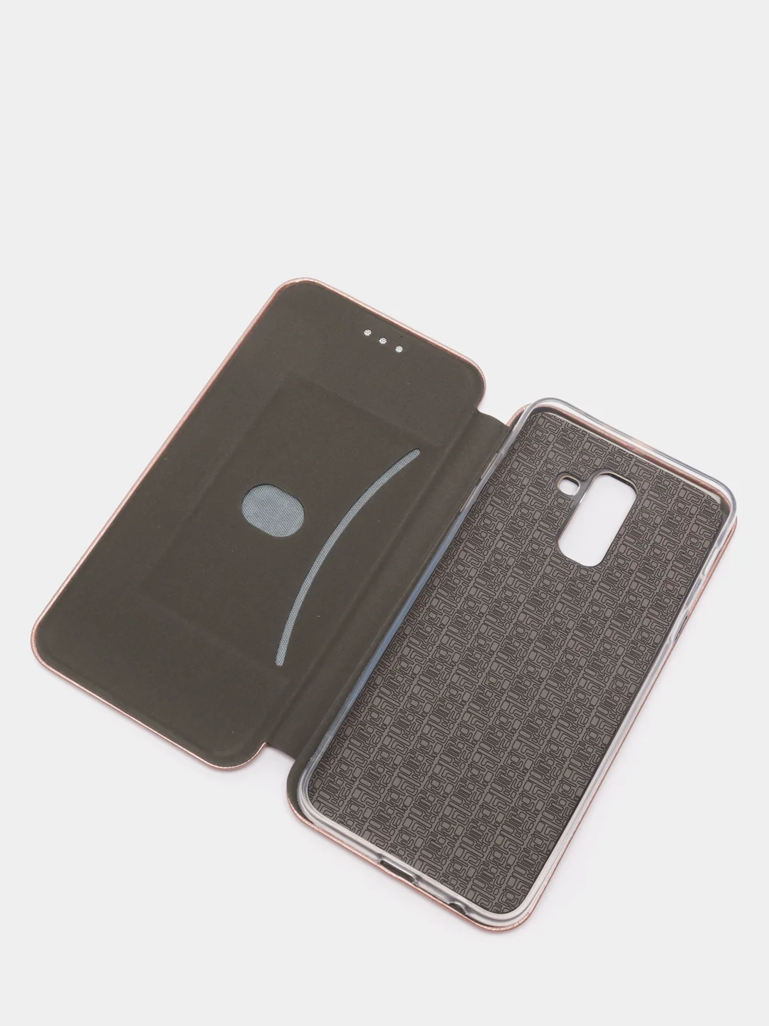 Розовый чехол книжка Samsung Galaxy A6 Plus 2018 / J8 2018