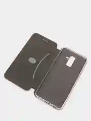 Розовый чехол книжка Samsung Galaxy A6 Plus 2018 / J8 2018