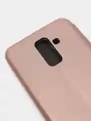 Розовый чехол книжка Samsung Galaxy A6 Plus 2018 / J8 2018